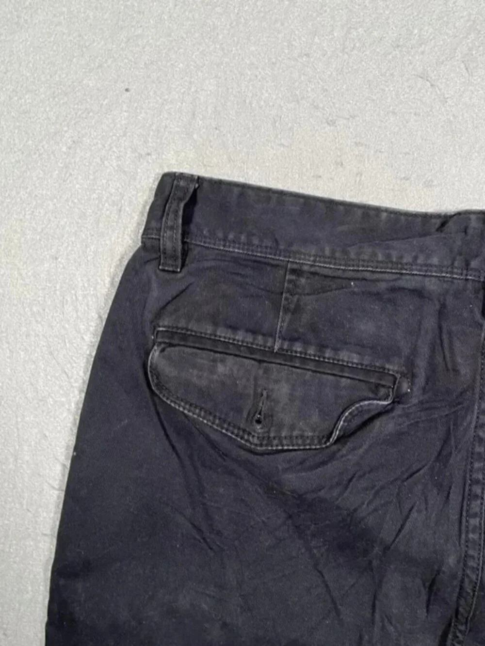 Quiksilver Black Chino Shorts Cotton Surf Skate W33 I9